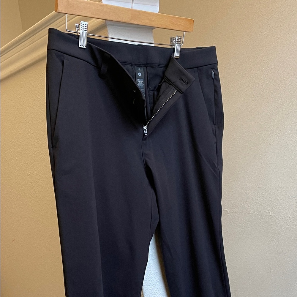 lululemon athletica Slim men's black athletic chino dress pants